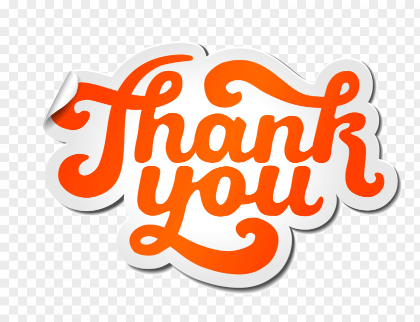 Thank You Download Typography PNG