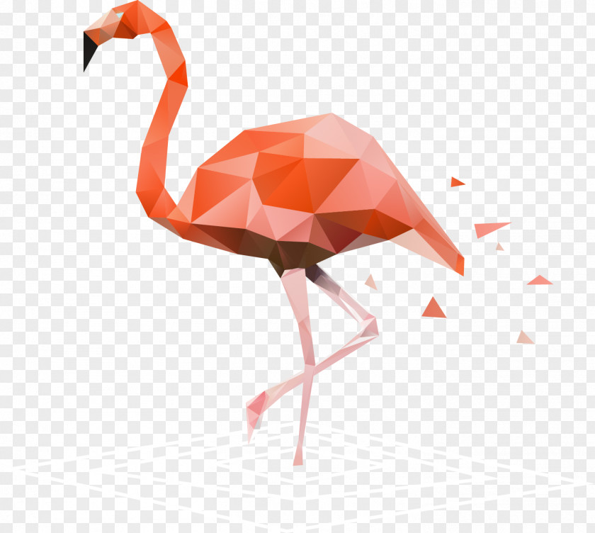 Vector Hand-painted Flamingos Flamingo Wall Decal Sticker Birthday PNG