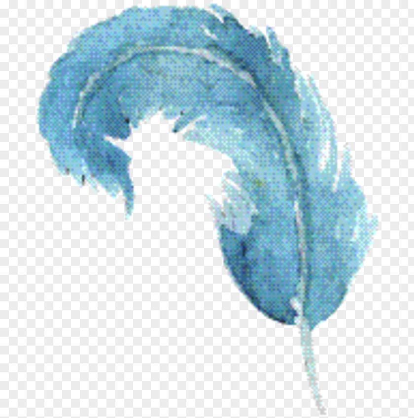Watercolor Paint Turquoise Cartoon PNG
