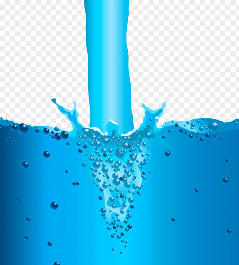 Blue Water Column Stock Photography Royalty-free Illustration PNG
