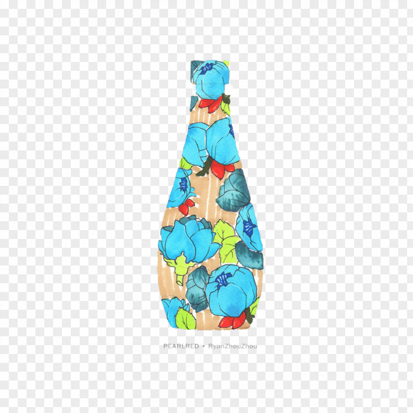 Flower Bottle Graphic Design Illustration PNG