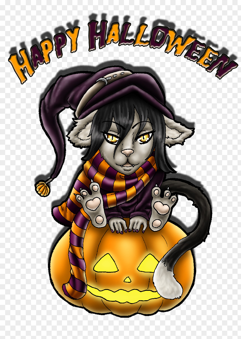 Happy Halloween Cartoon Character Font PNG