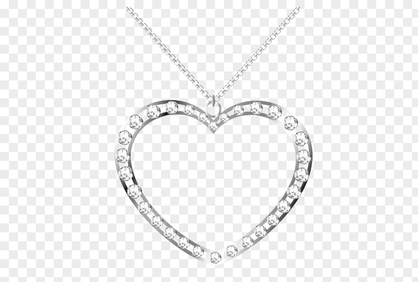 Heart Pendant Necklace Clip Art PNG