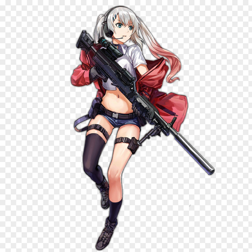 General Girls' Frontline Lightweight Medium Machine Gun Dynamics Game Character PNG