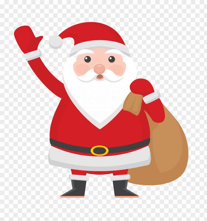 Santa Claus Gift Christmas PNG