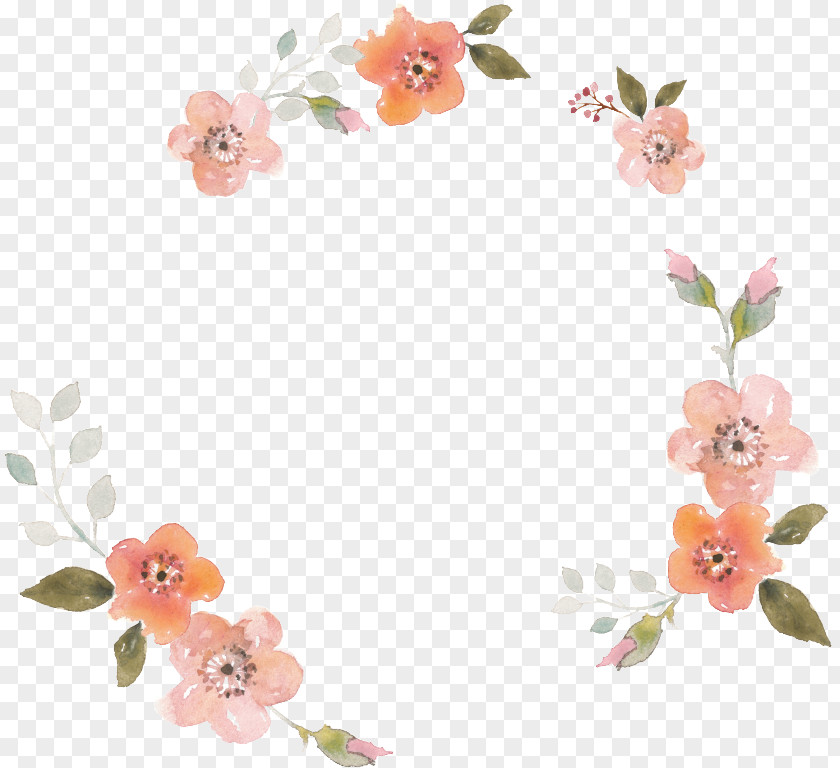 Wedding Invitation Wreath Flower Watercolor Painting PNG invitation painting , Avatar lace wreath, orange petaled flower clipart PNG