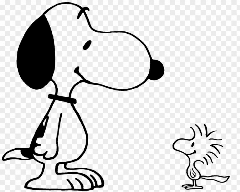 Woodstock Snoopy Charlie Brown Lucy Van Pelt Black And White PNG