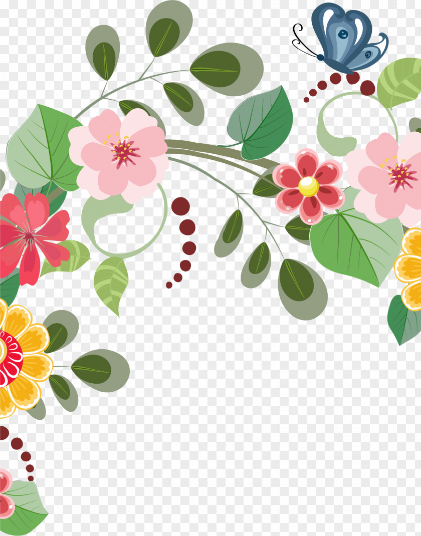 Color Flower Plants Illustration PNG