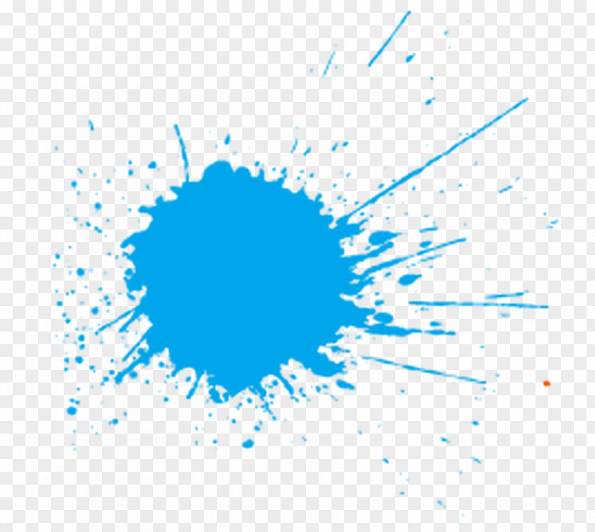Blue Paint Splash Paintball Clip Art PNG