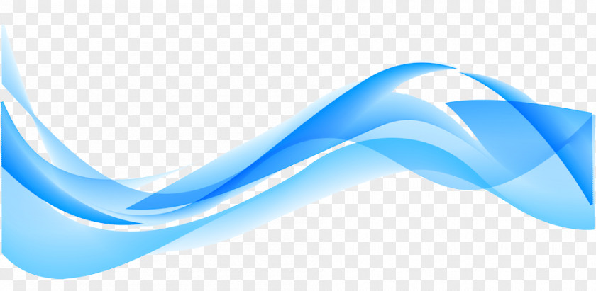 Wave Blue Vector PNG