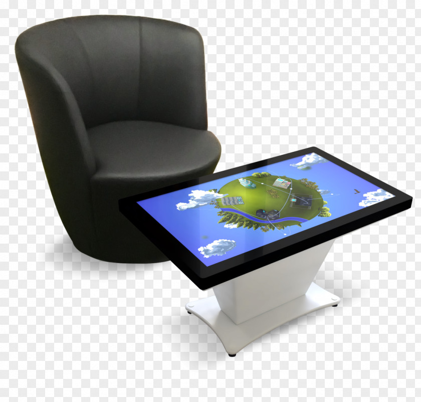 Computer Chair Table Cartoon PNG
