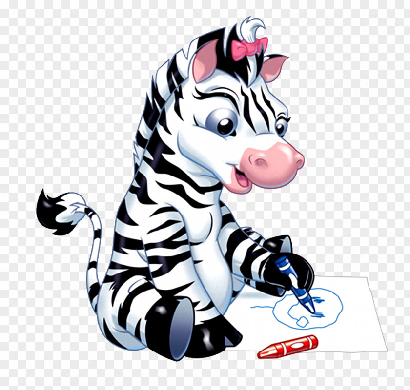 Kids Cartoon Drawing Zebra Child Clip Art PNG
