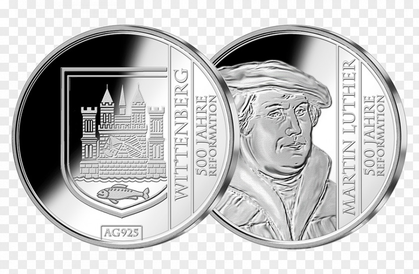 Martin Luther Coin Silver PNG