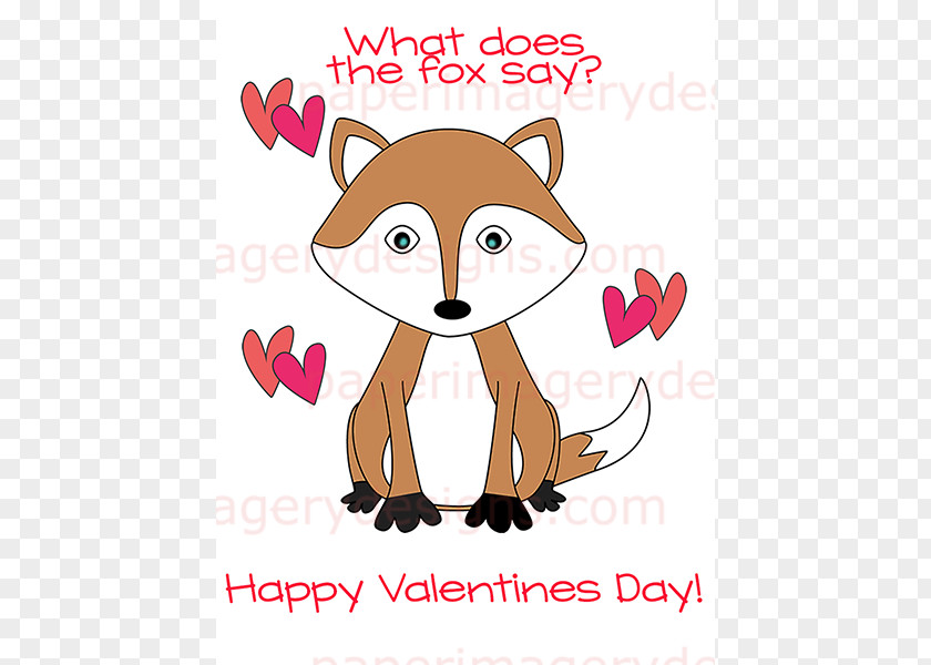 Valentine's Day Red Fox The Clip Art PNG