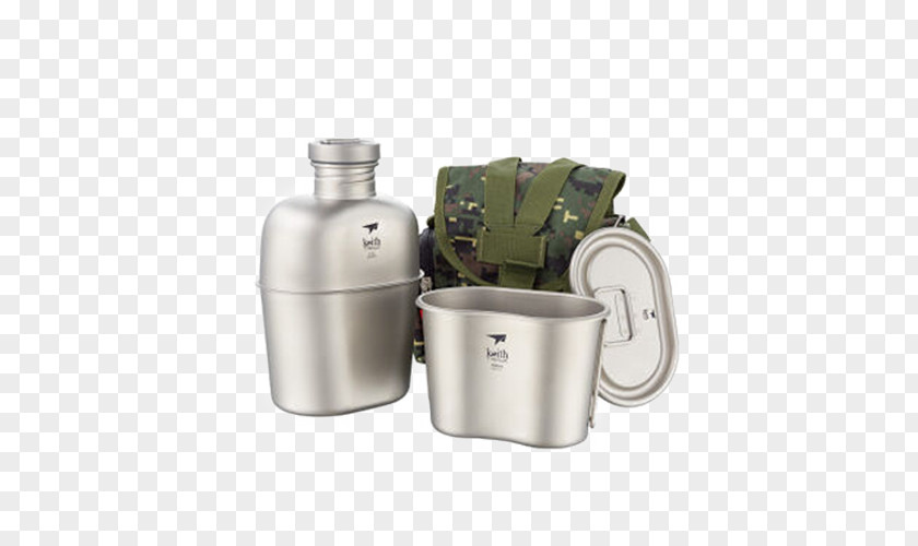 Military Kettle Suit Canteen Titanium Water Bottle PNG