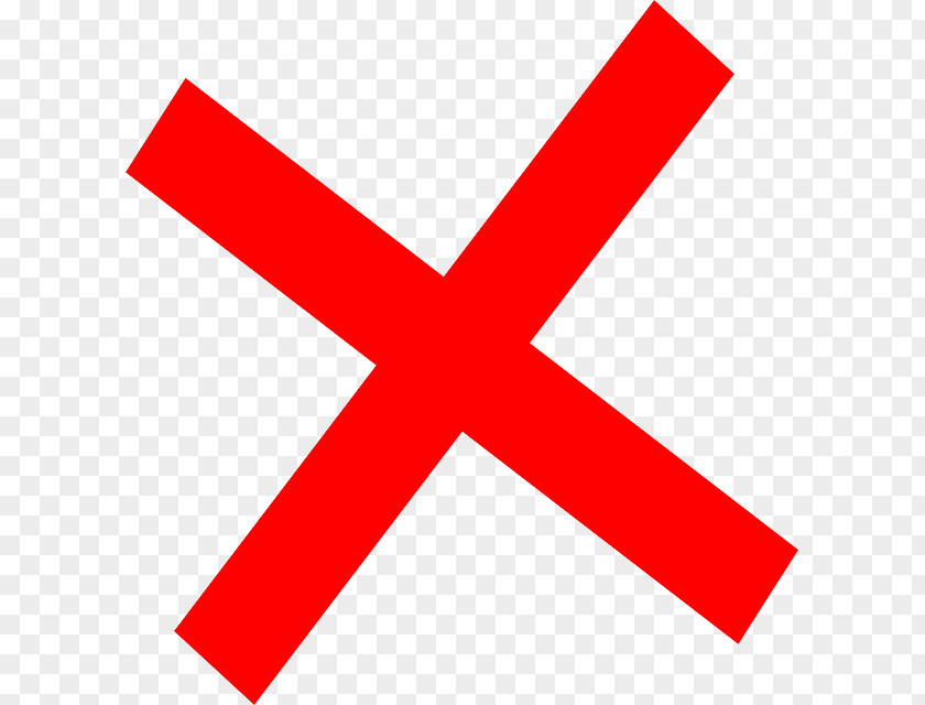 X Mark Cancellation Clip Art PNG