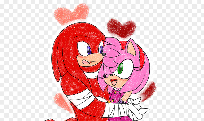 Amy Rose Knuckles The Echidna Sonic Chaos Doodle PNG