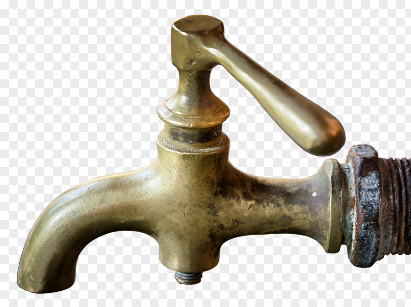 Faucet Brass Tap Metal Bathroom Tile PNG