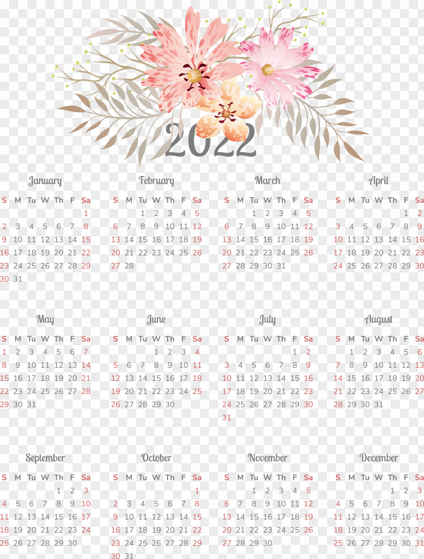 Flower Calendar Font 2011 Plant PNG