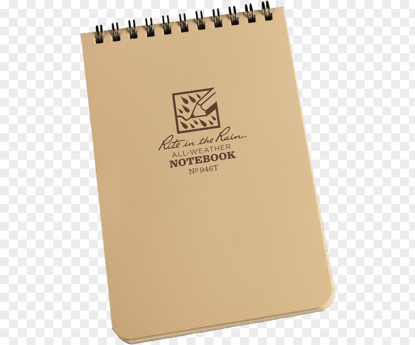 Notebook Rain Paper Field Notes Weather PNG