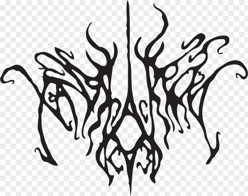 Black Metal White Line Art Character Point Clip PNG