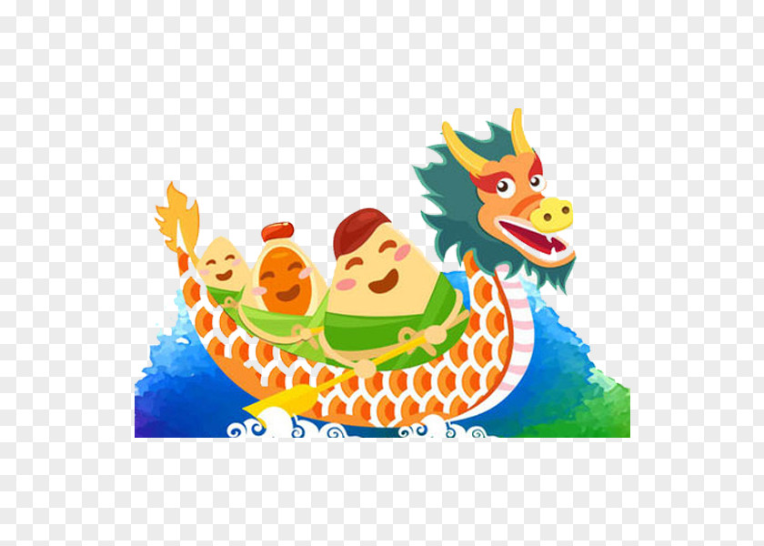 Dragon Boat Dumplings Zongzi Festival Bateau-dragon Cartoon PNG