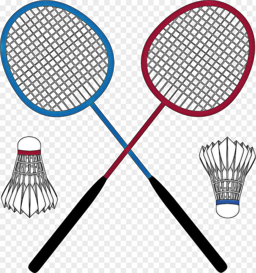 Speed Badminton Sports Equipment Cartoon PNG