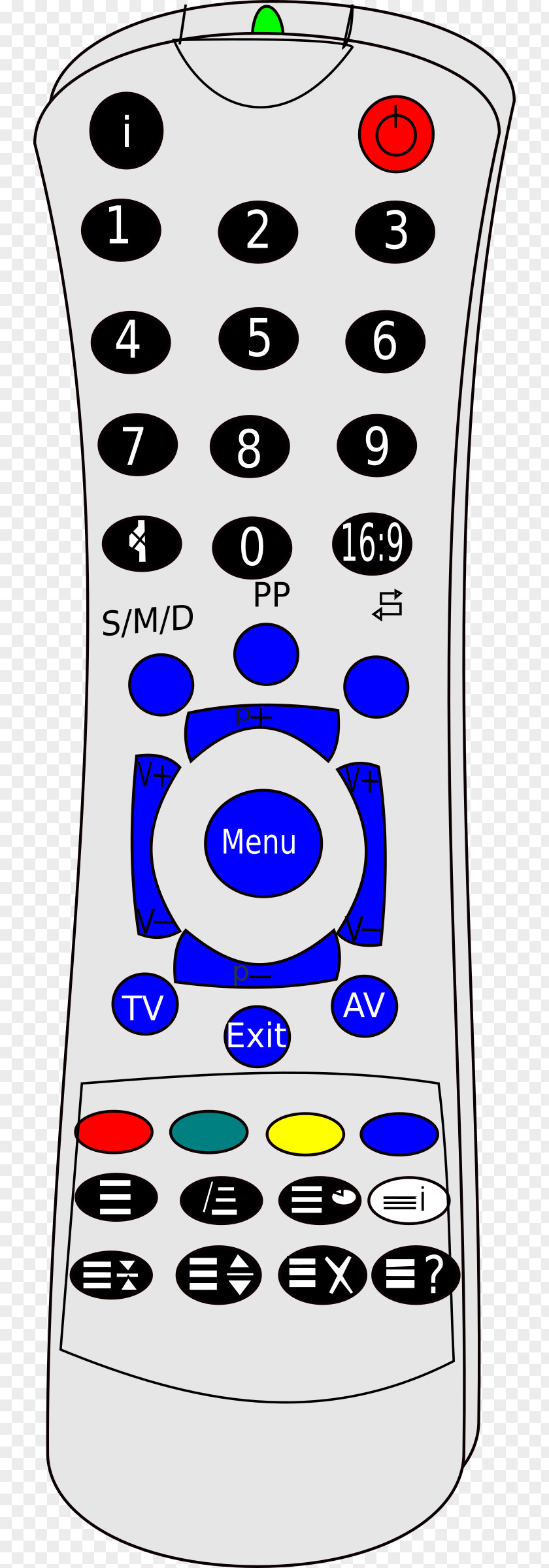 TV REMOTE Remote Controls Clip Art PNG