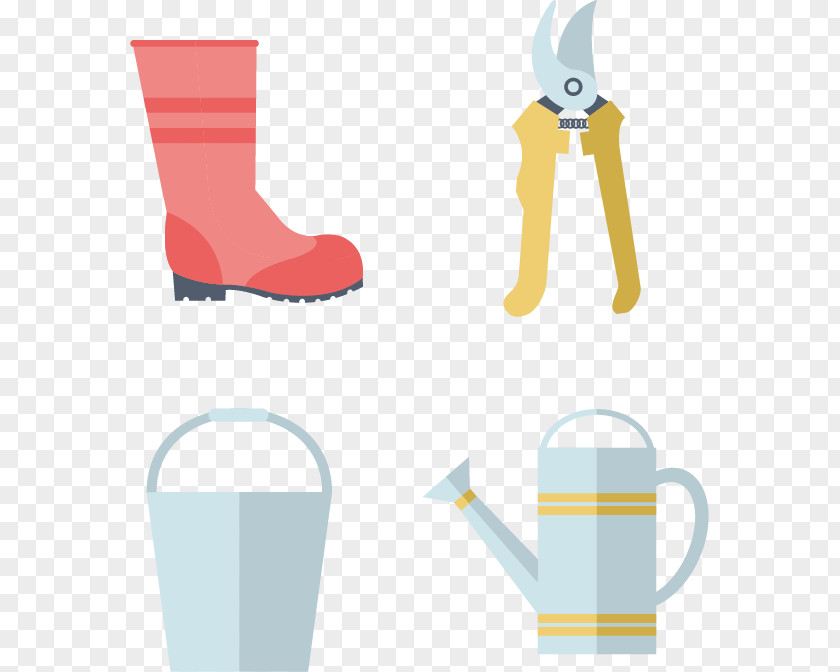 Vector Flat Gardening Tools Tool PNG