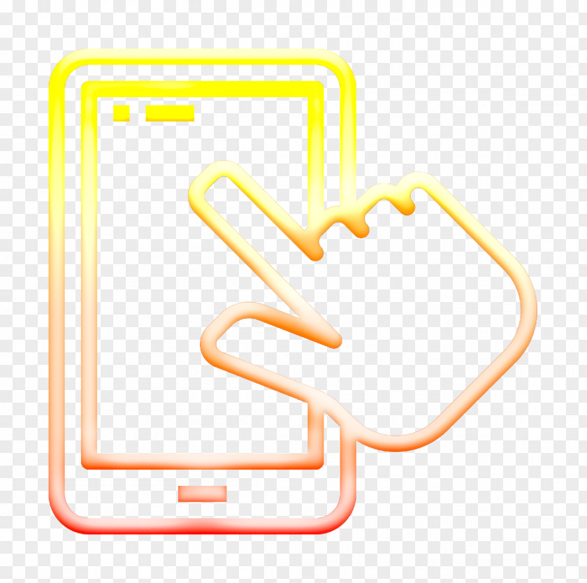 Smartphone Icon Hand Gesture Shopping PNG
