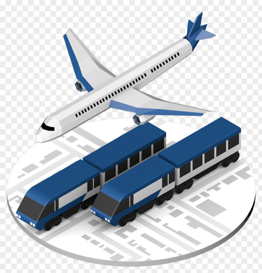 Bus Train Transport Narrow-body Aircraft Travel PNG