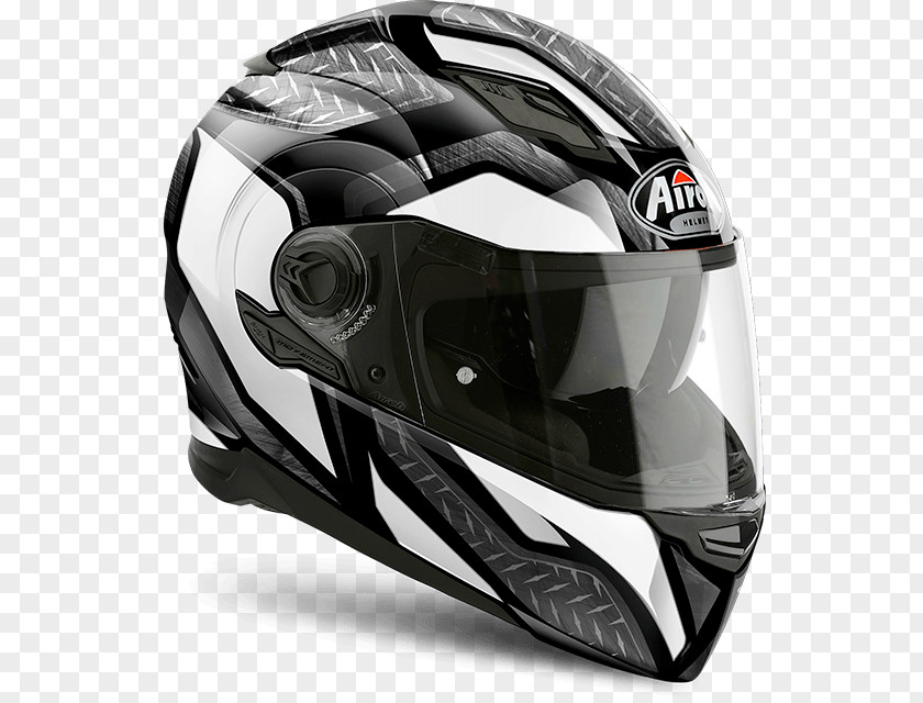 Capacete Motociclista Motorcycle Helmets Airoh Movement FAR Helmet Black/White L (59/60) PNG