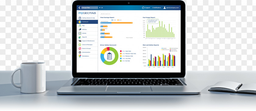 Car Fleet Management Vehicle Tracking System Geotab PNG