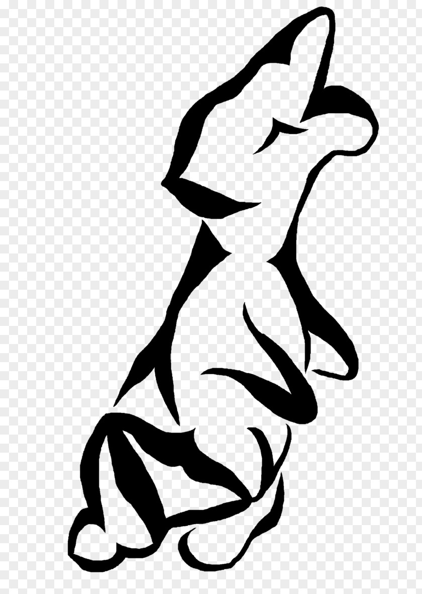 Silhouette Vertebrate Line Art Drawing Clip PNG