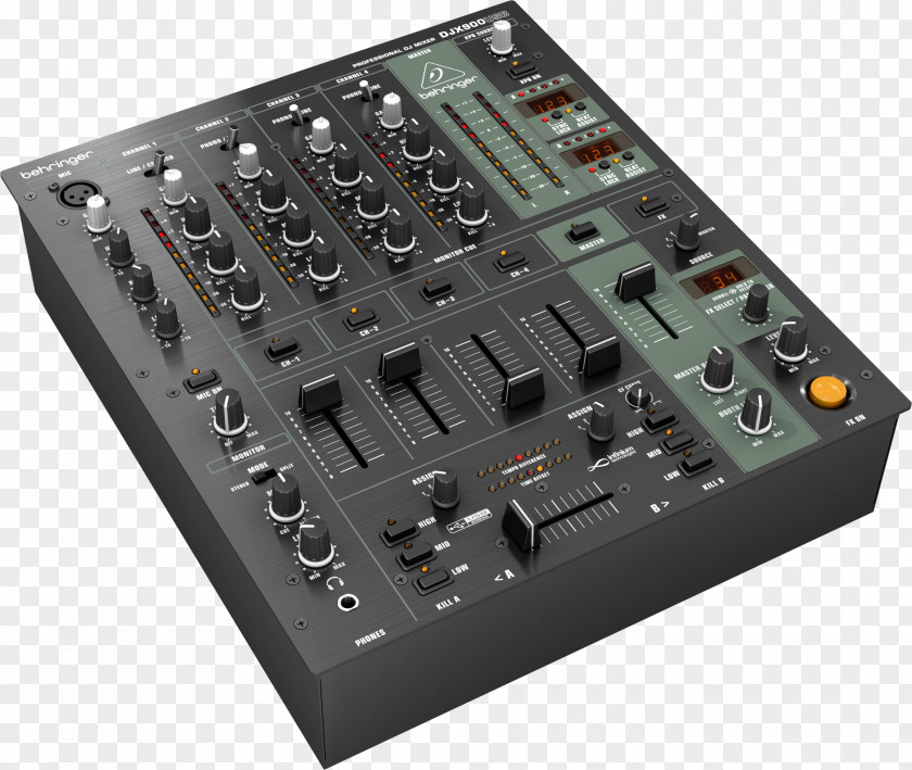 Mixer Audio Mixers DJ Fade Disc Jockey Behringer PNG