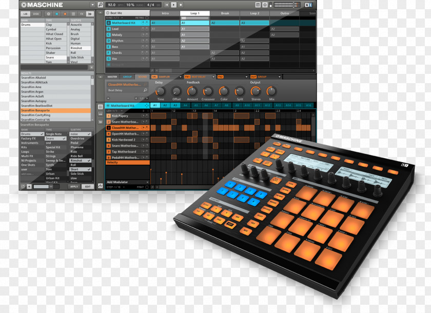 Musical Instruments Maschine Native Sampler MIDI Controllers PNG