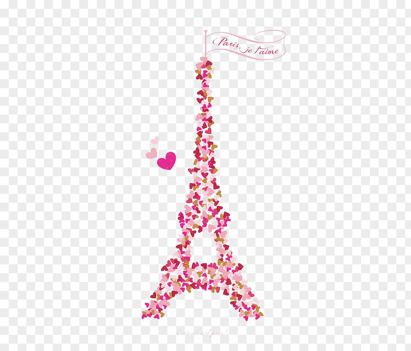 Pink Eiffel Tower Art In Paris Printmaking PNG