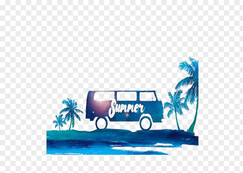 Travel Bus Graphic Design PNG