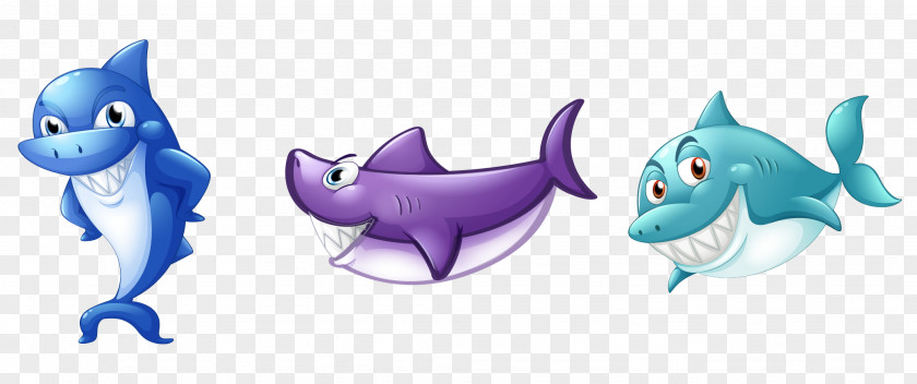 Cartoon Shark Clip Art PNG