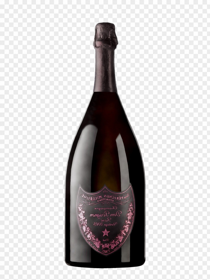 Champagne Wine Glass Bottle PNG