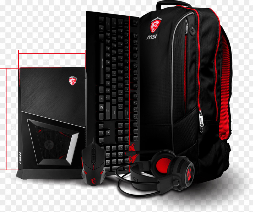 Desktop PC Gaming Computer MSI Trident Computers Personal PNG
