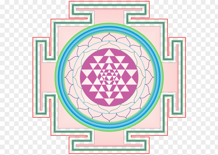 Purple Pattern With Mandala Sri Yantra Chakra Sahasrara PNG