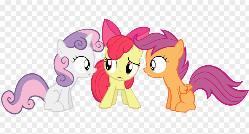 Scared Dog Pony Apple Bloom Applejack Scootaloo Cutie Mark Crusaders PNG