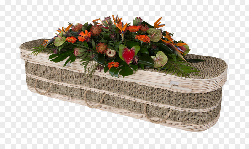 Funeral Coffin Director Floral Design Rattan PNG