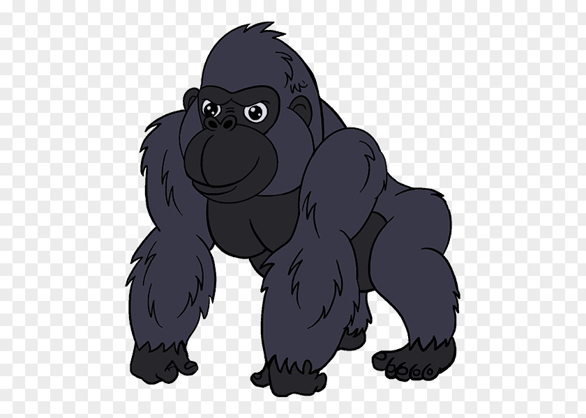 Gorilla Vector Drawing Terk Cartoon PNG