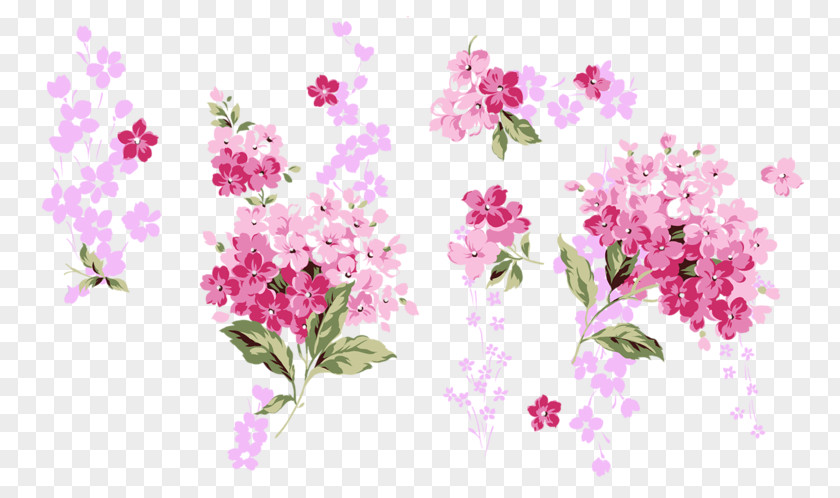 Hand-painted Peach Flower Clip Art PNG