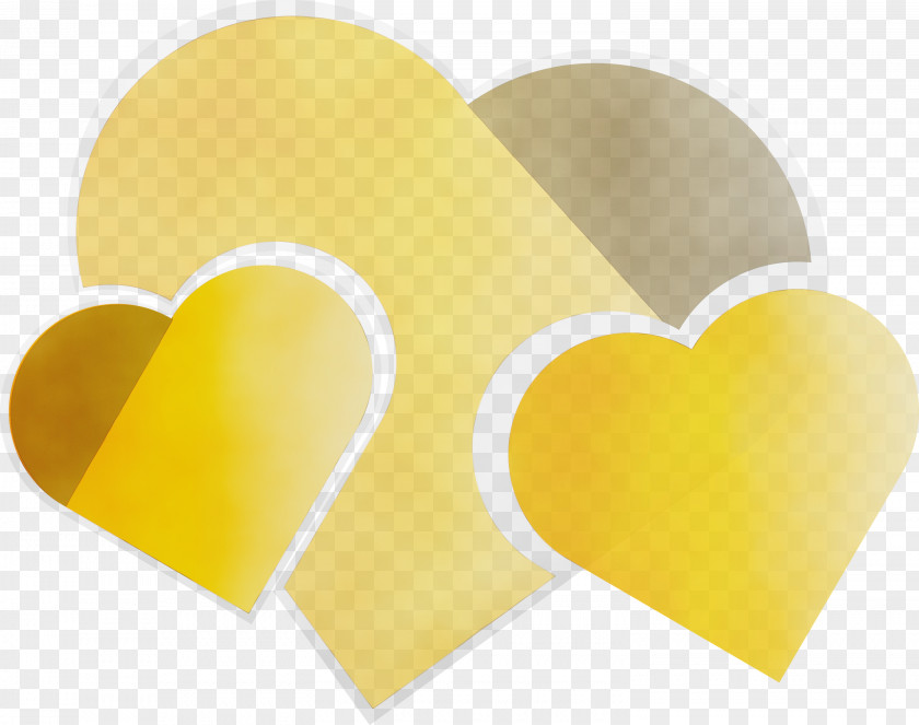 Heart Yellow Love Symbol PNG