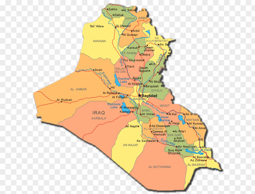 Map Iraq Mesopotamia World Governorates Of Ramadi PNG