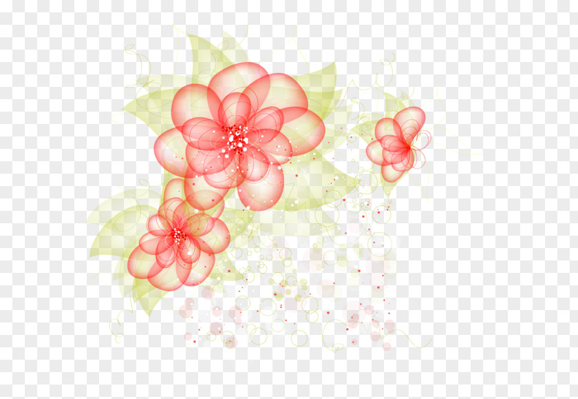 Design Floral Art Cdr PNG