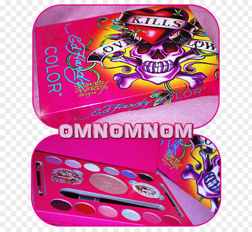 Ed Hardy Pink M Skull And Crossbones Font PNG